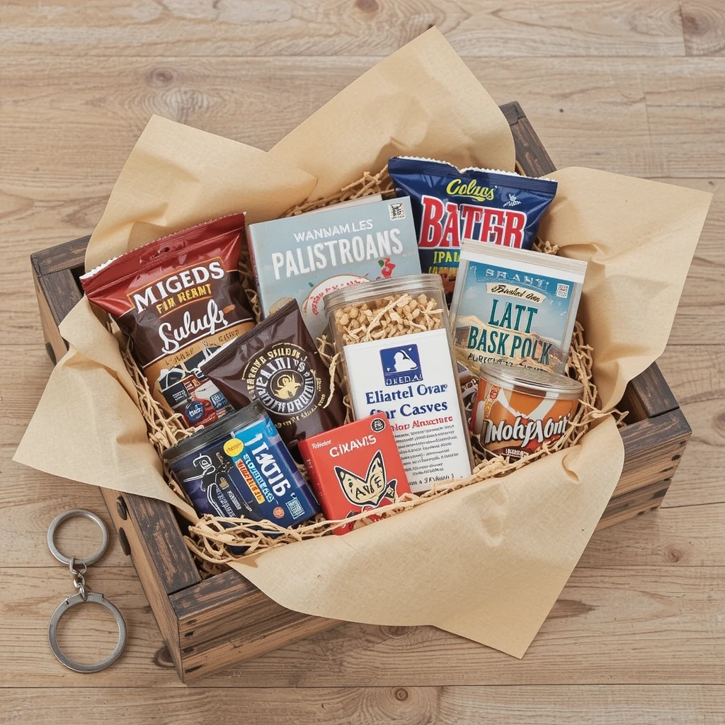 Baseball-Themed Gift Basket