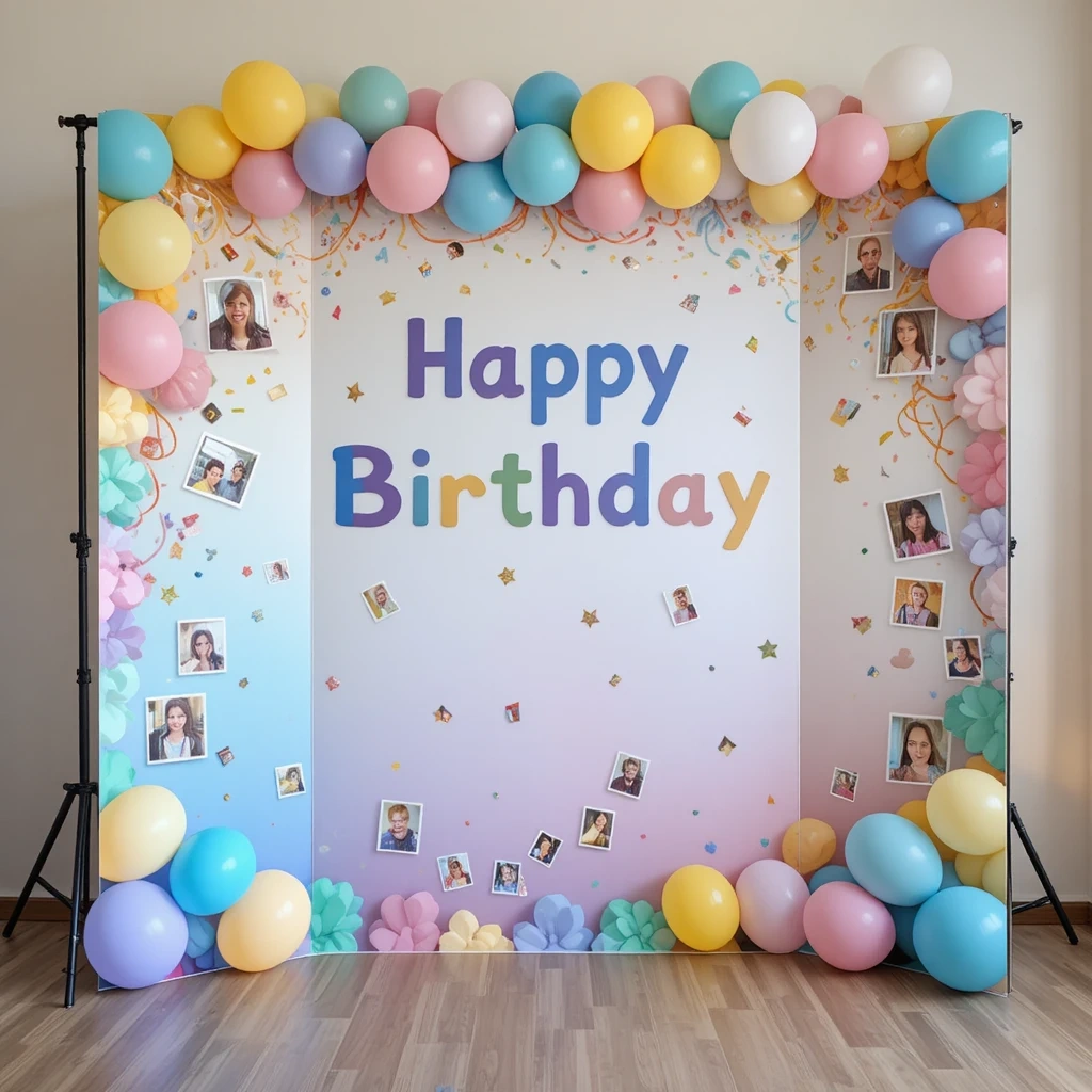 Birthday Party Photo Backdrop
