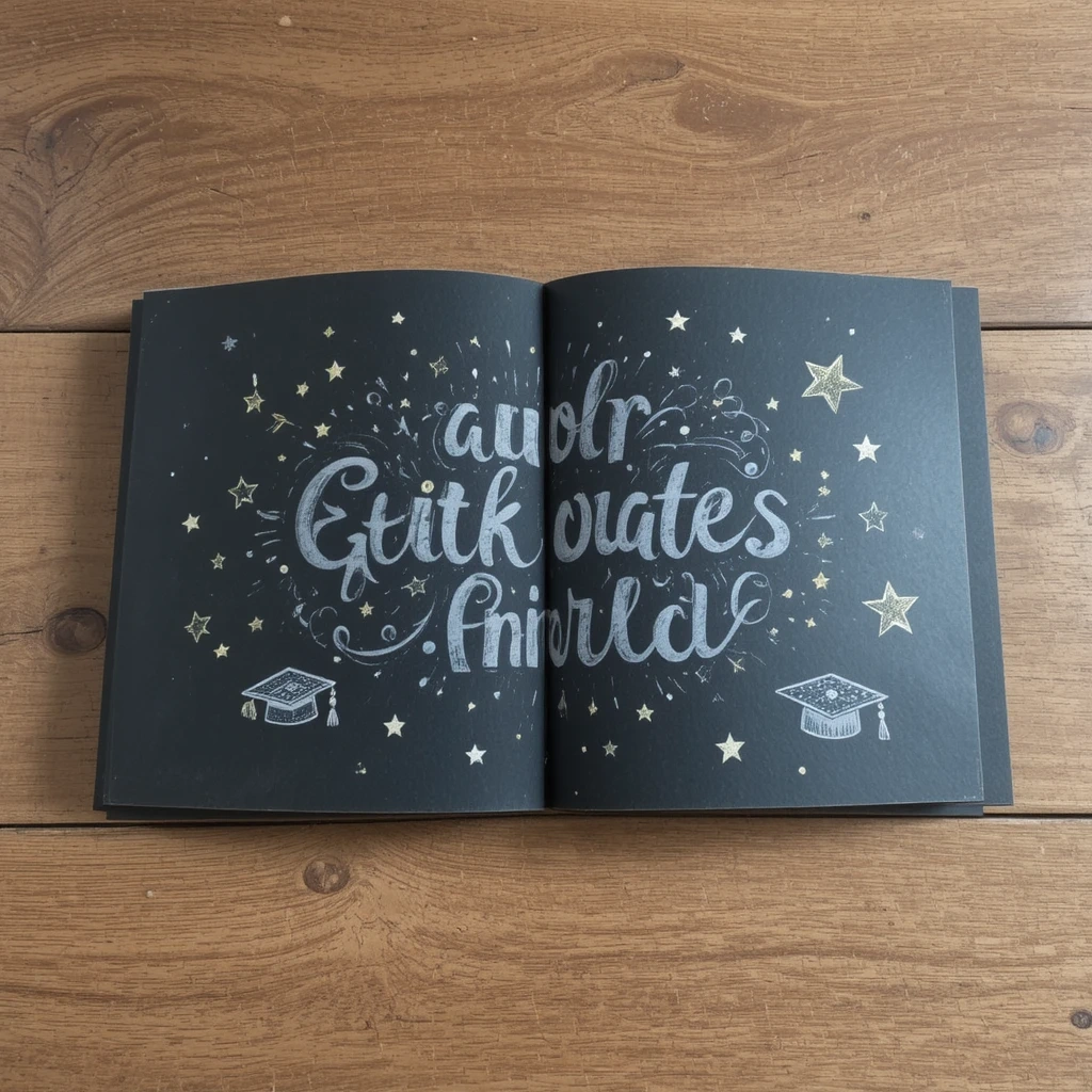 Chalkboard Style Graduation Card
