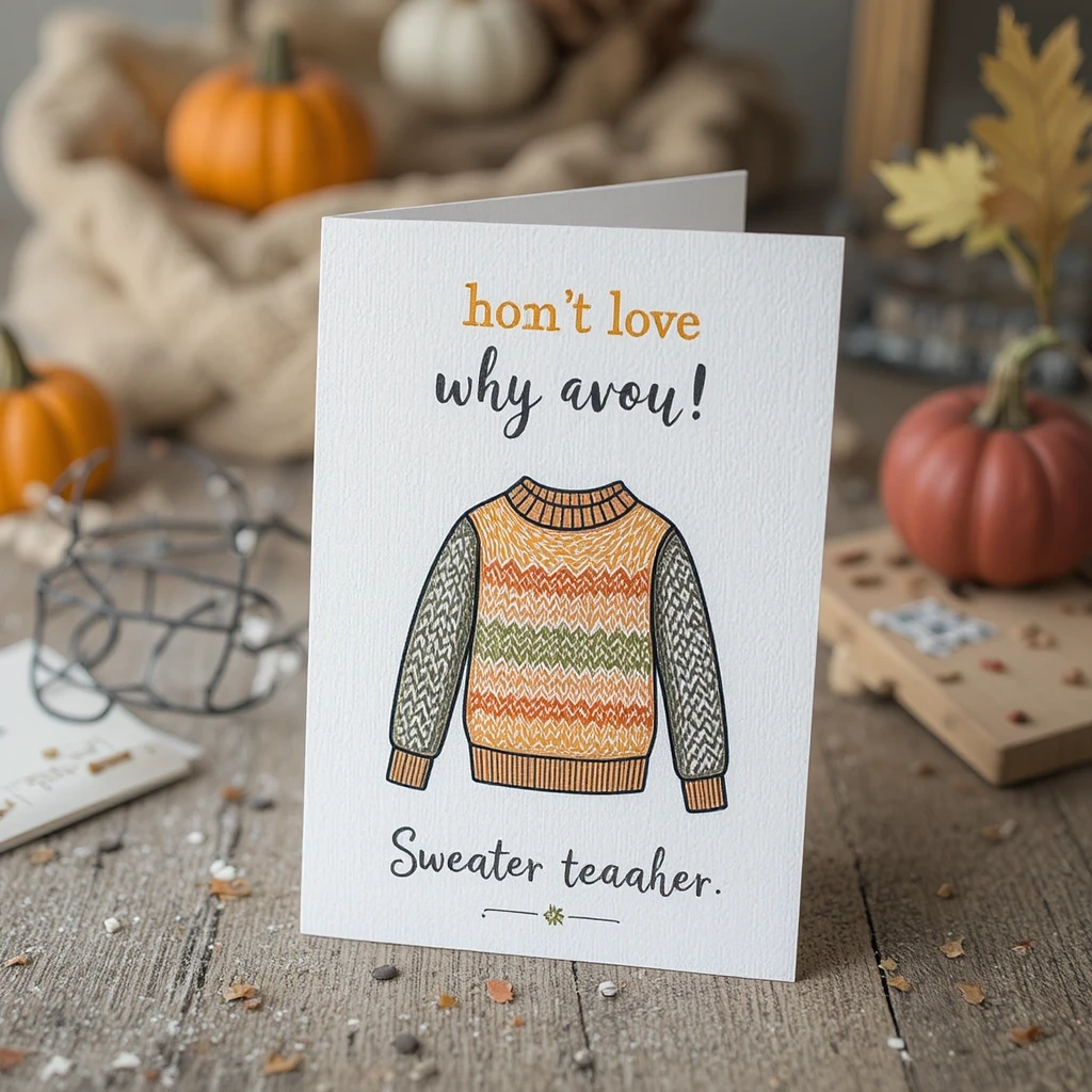 Cozy Sweater Weather Card
