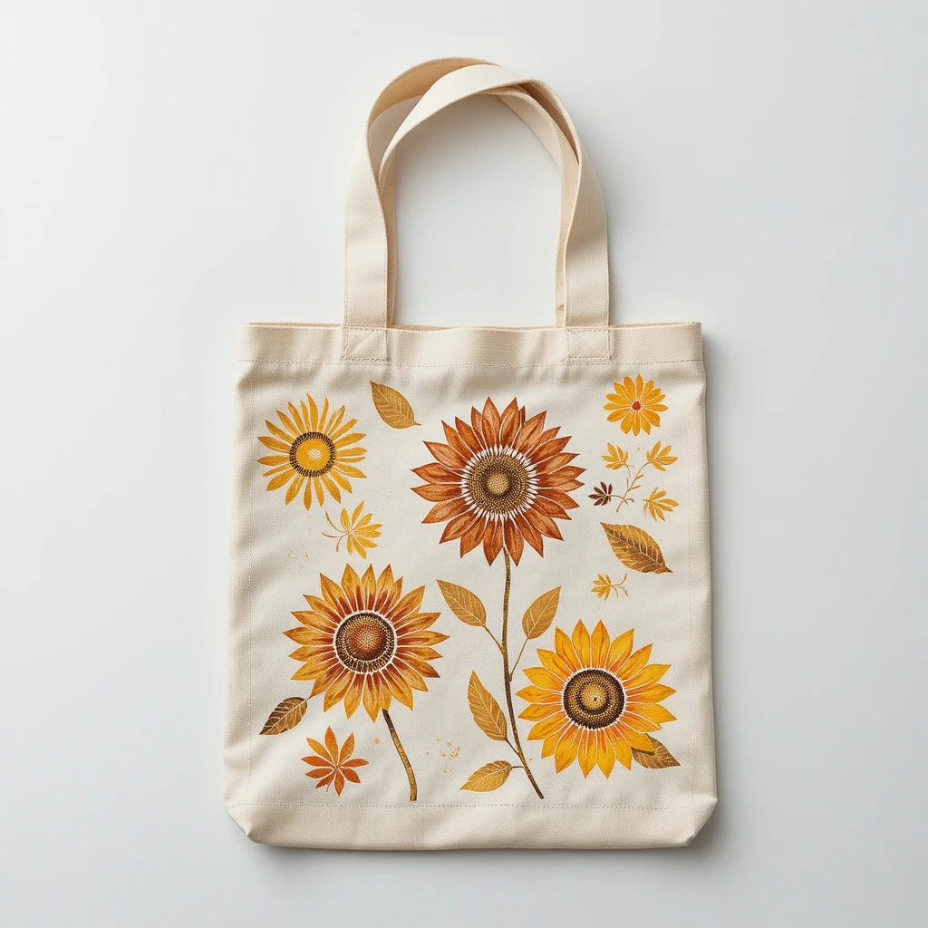 Custom Tote Bag with Stamped Design