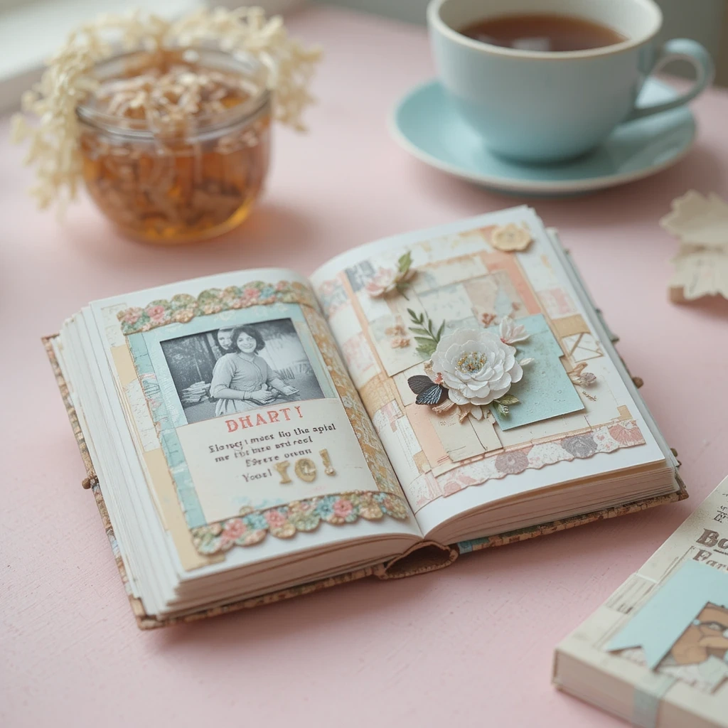 DIY Memory Scrapbook Page or Mini Album