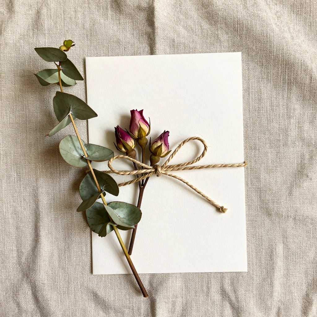 Dried Eucalyptus and Flower Cards