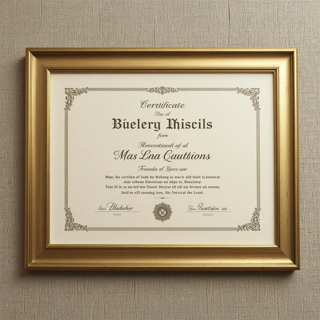 Handmade Certificate of Appreciation