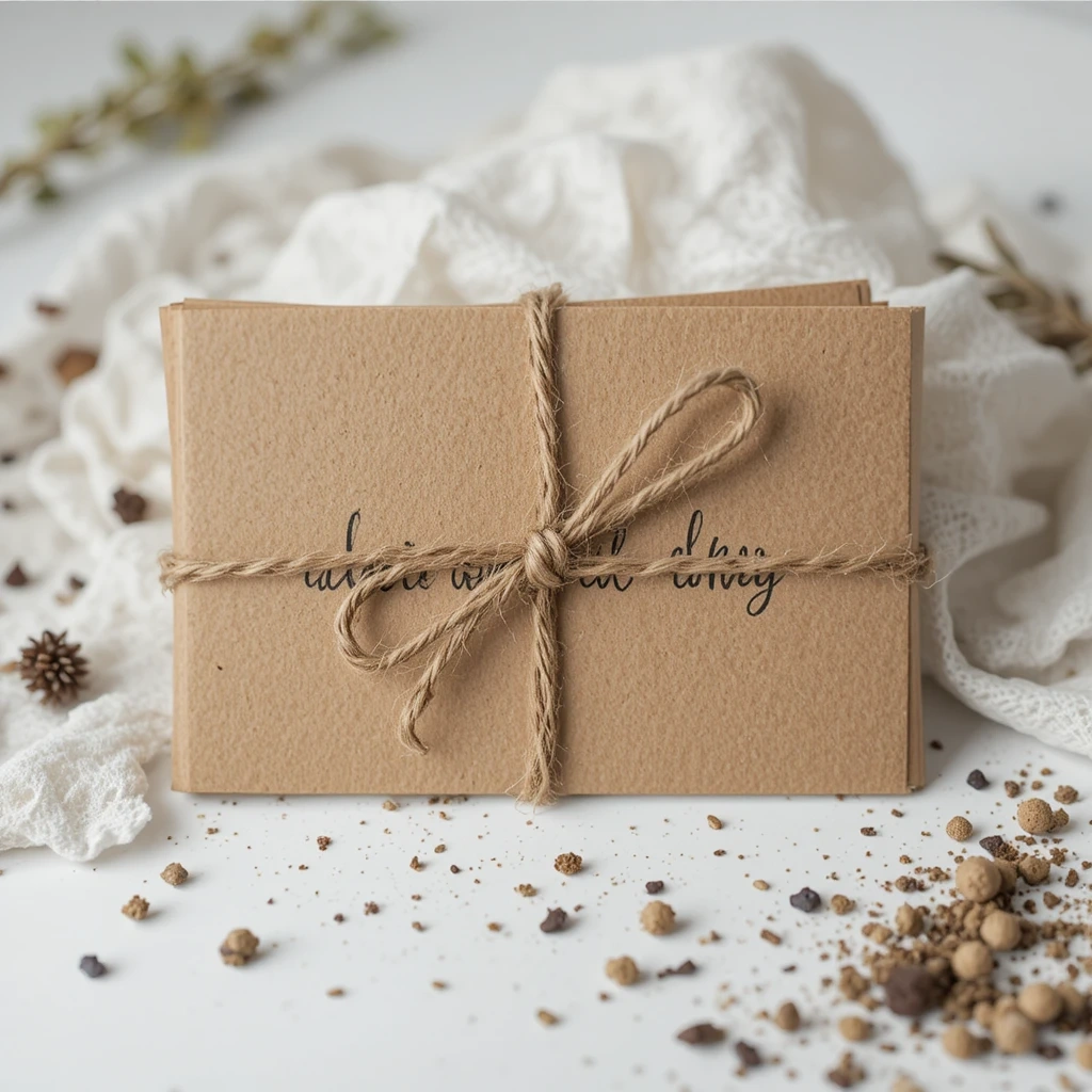 Kraft Paper Envelope Card with Twine