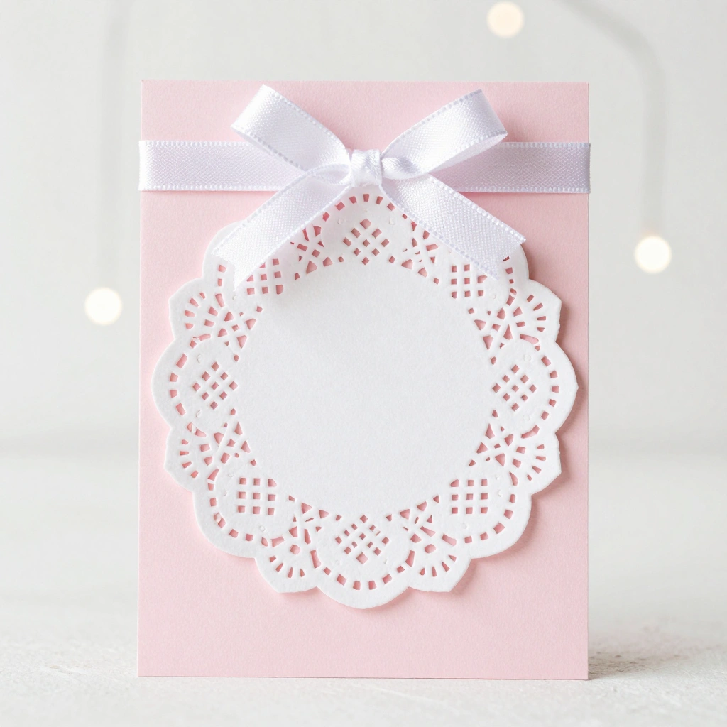 Lace and Doily Overlay Card
