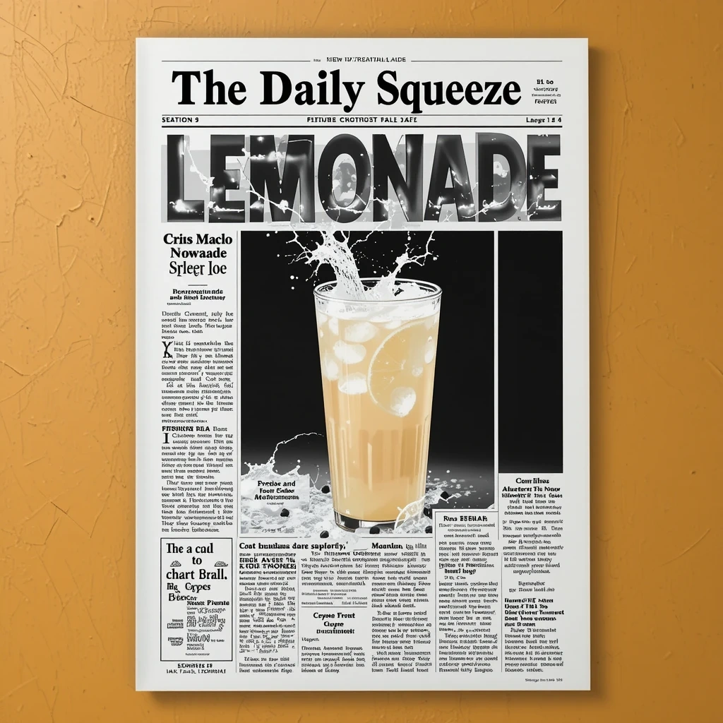 Newspaper Headline Style Poster