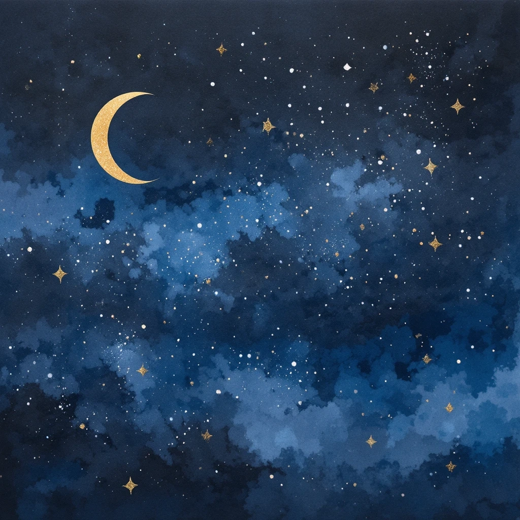 Night Sky & Stars Card
