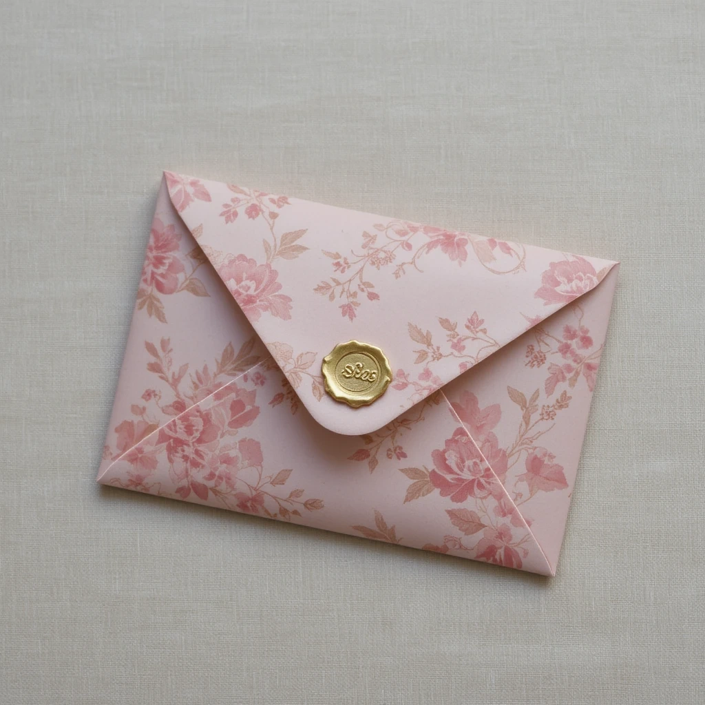 Origami-Envelope Baby Shower Card