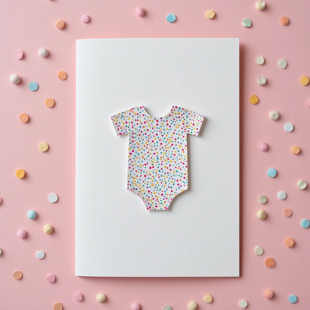 Paper-Cut Baby Onesie Card
