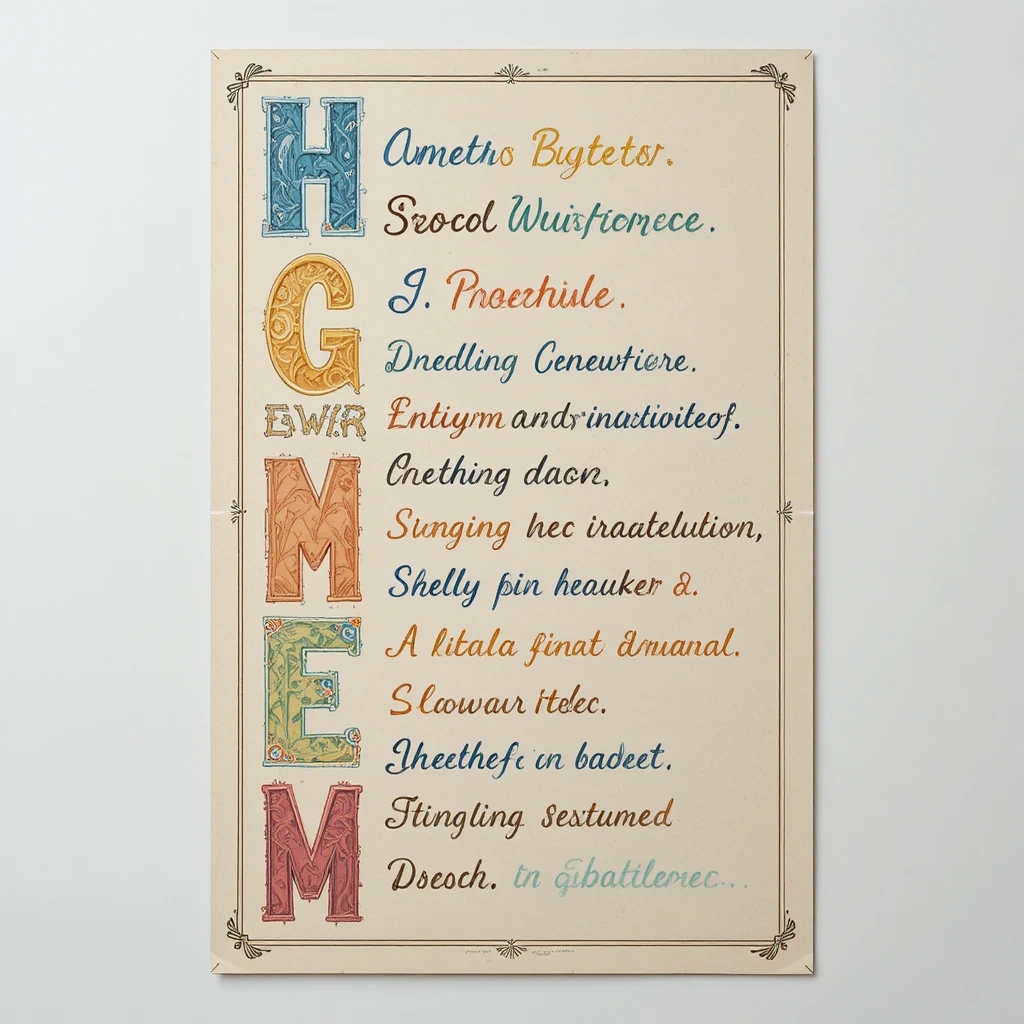 Personalized Acrostic Name Art