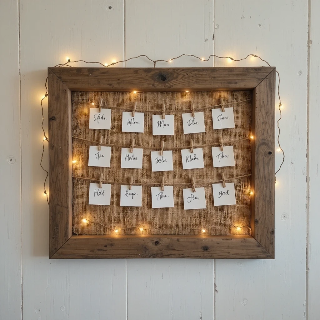 Summer Bucket List Poster on a Photo Frame Board