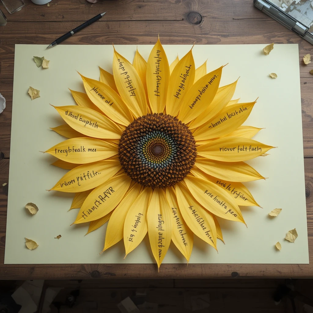 Sunflower Quote Garden Poster