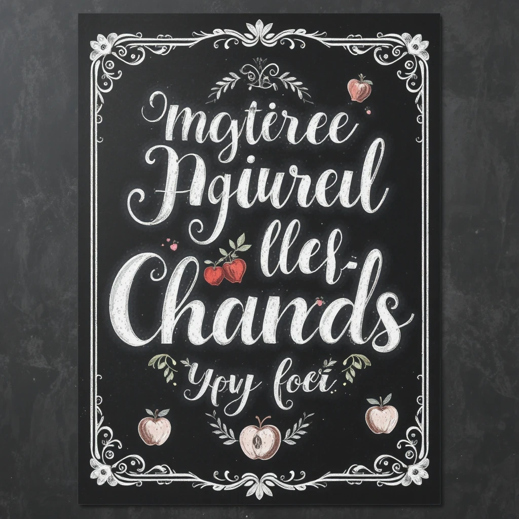 Teacher Appreciation Poster in Chalkboard Style