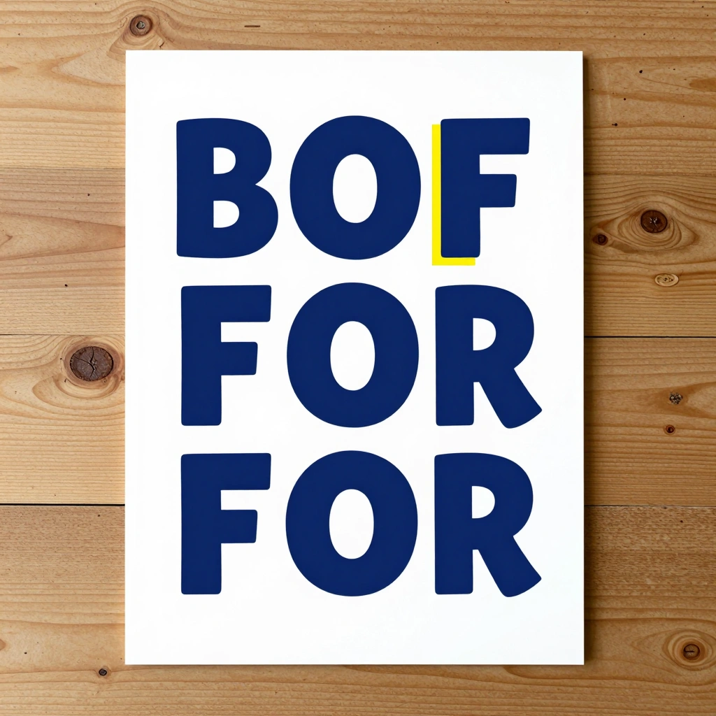 The Bold Slogan Poster