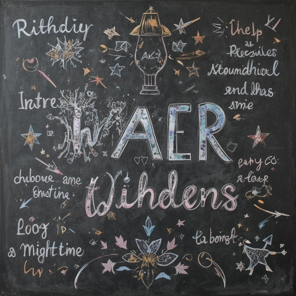 The Chalkboard-Style Graduation Poster