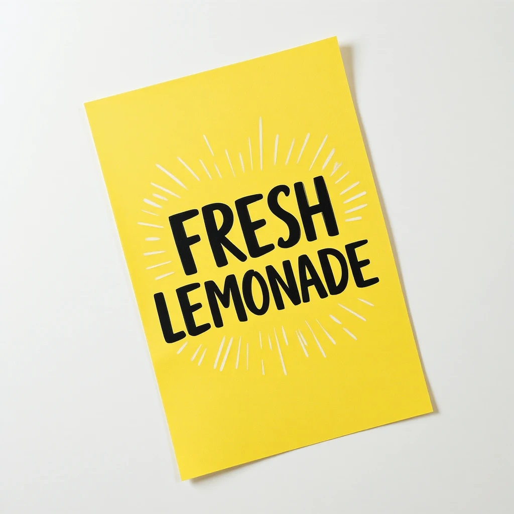 The Classic Bright Yellow Sunburst Poster