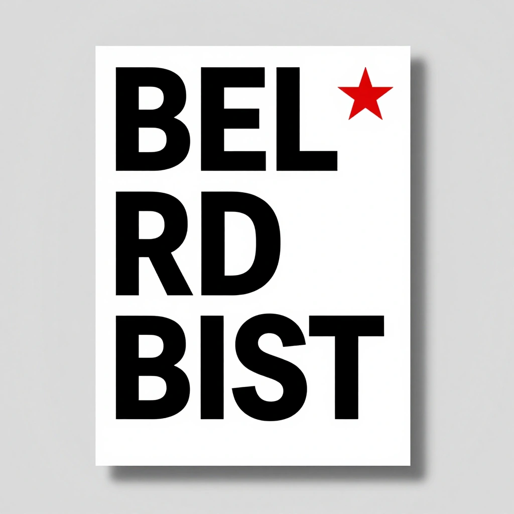 The Minimalist Black and White Poster