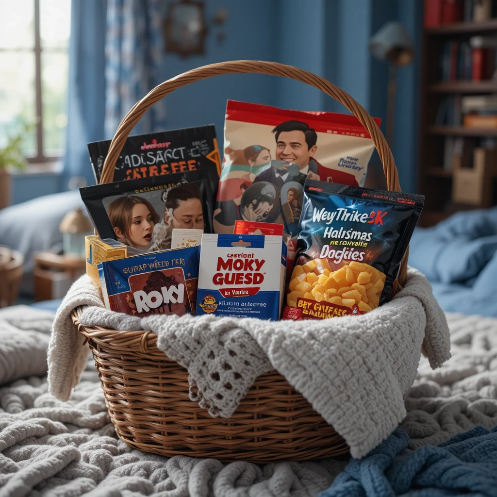 The Movie Night Dorm Basket