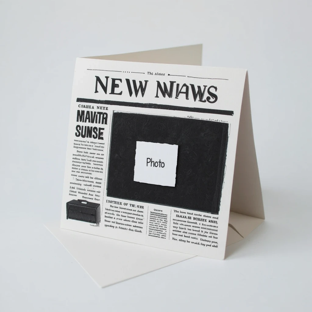 The Newspaper Headline Card