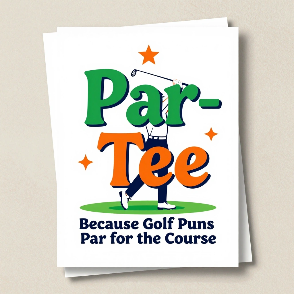 The "Par-Tee" Pun Card