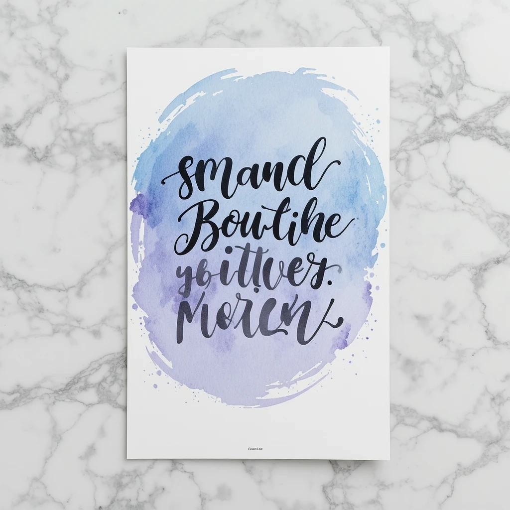 The Watercolor Splash Graduation Poster