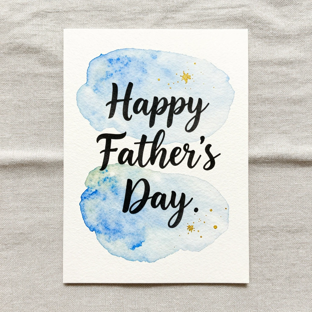 The Watercolor Wash Card