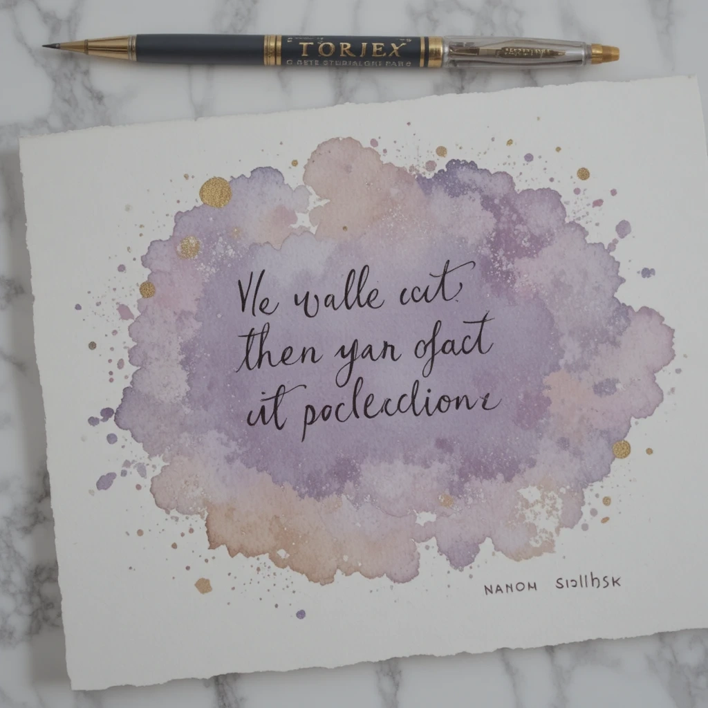 Watercolor Wash Quote Poster