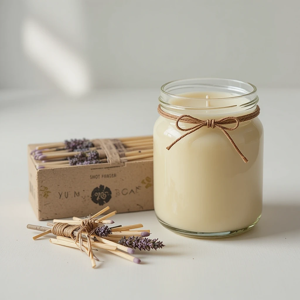 A Cozy Candle and Match Set