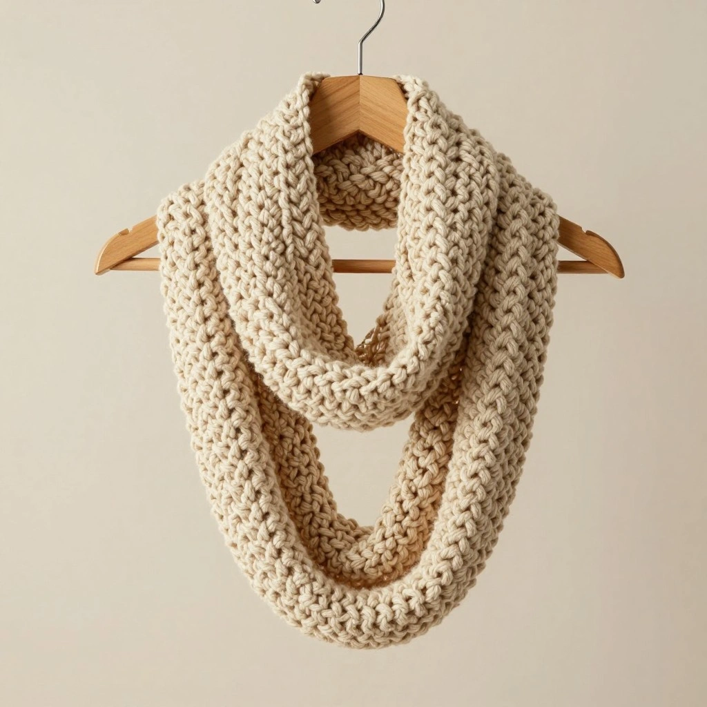 Chunky Crochet Infinity Scarf