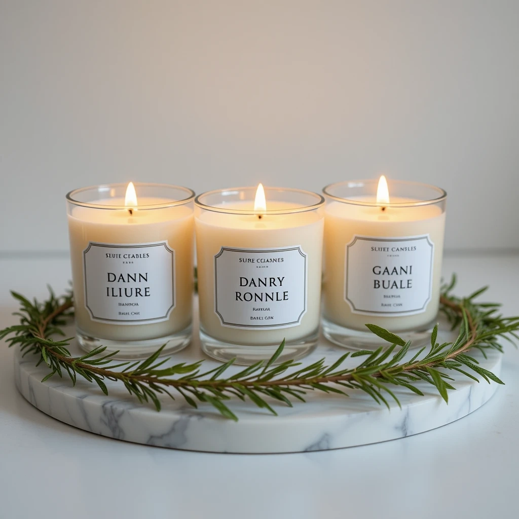 Custom Wedding Countdown Candle Set