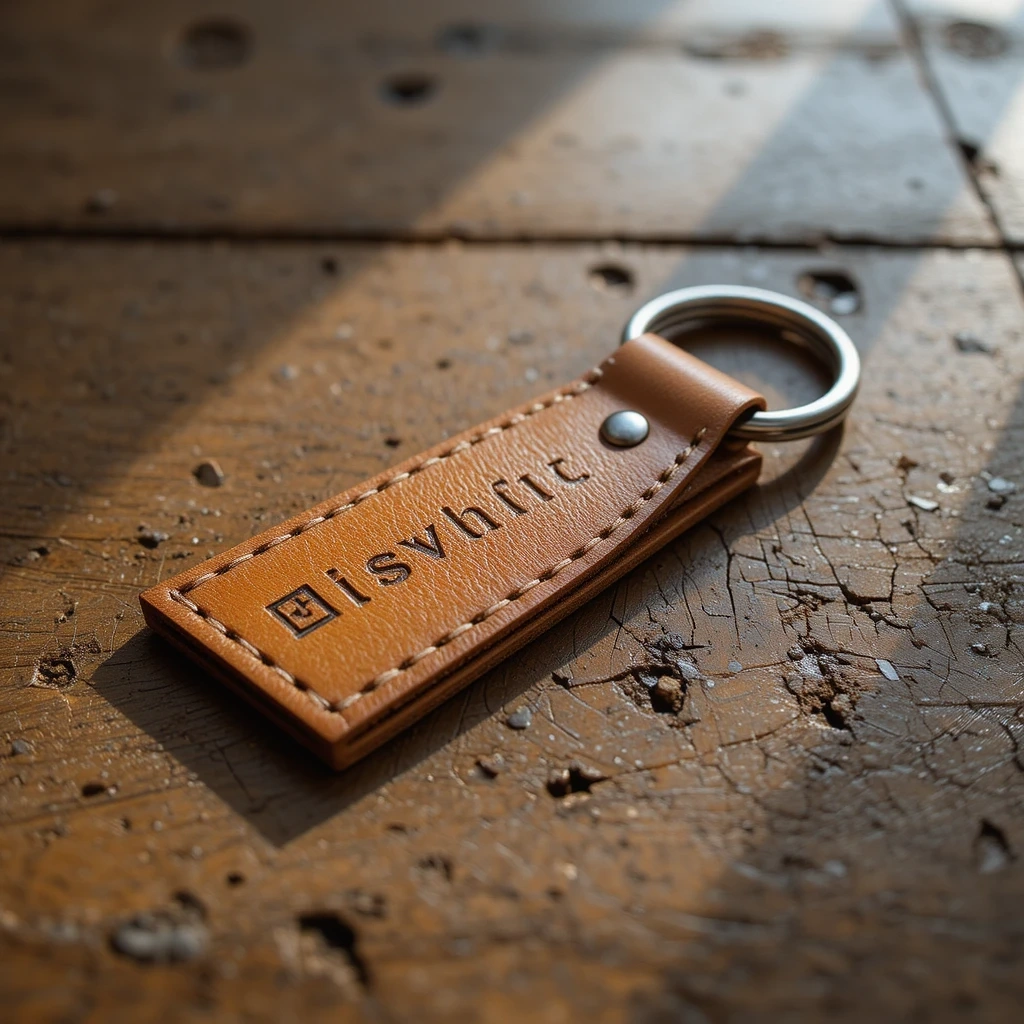 Personalized Leather Keychain