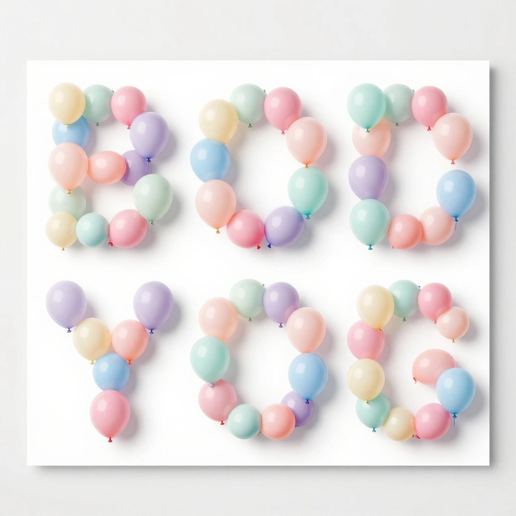 Balloon Letter Poster