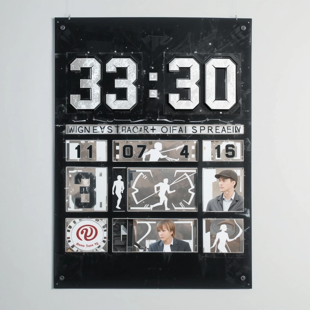 Classic Chalkboard Scoreboard Poster