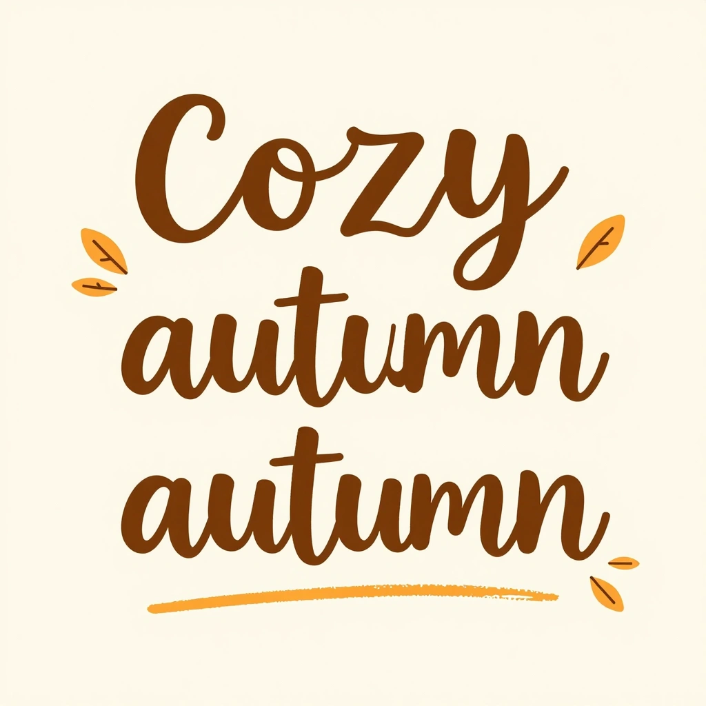 Cozy Season Typography Poster