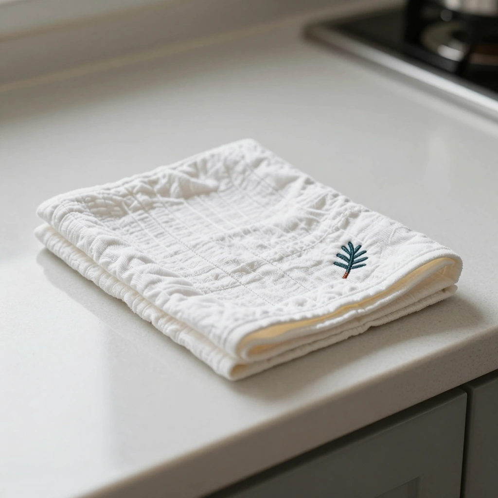 Embroidered Tea Towel