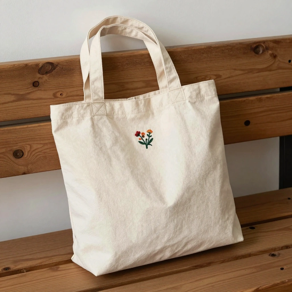Embroidered Tote Bag Patch