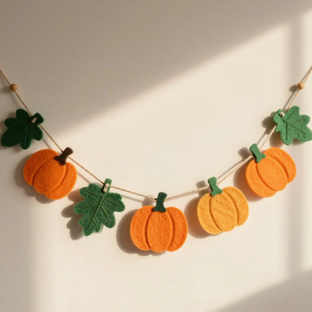 Felt Fall Garland Gift