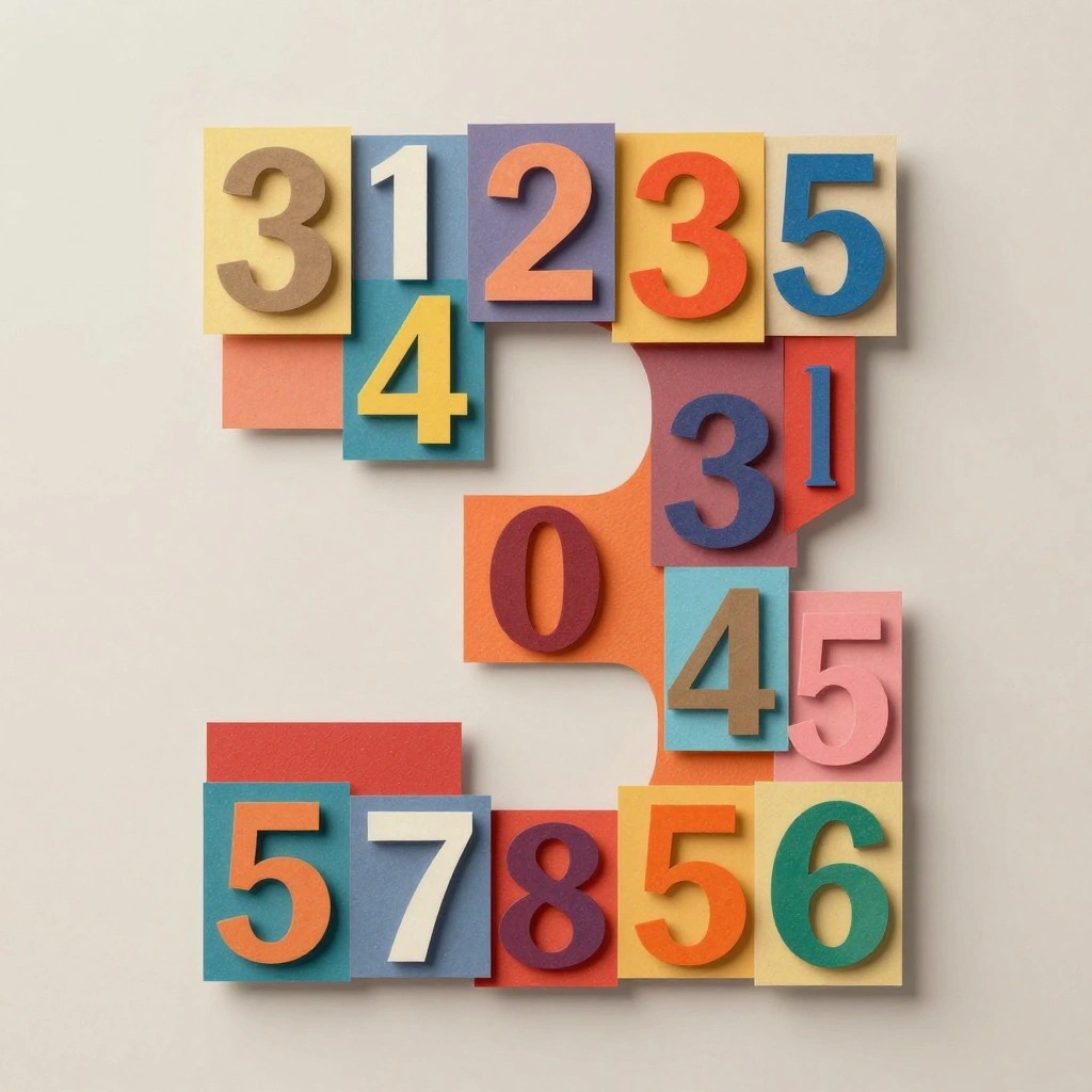 Jersey Number Collage Poster