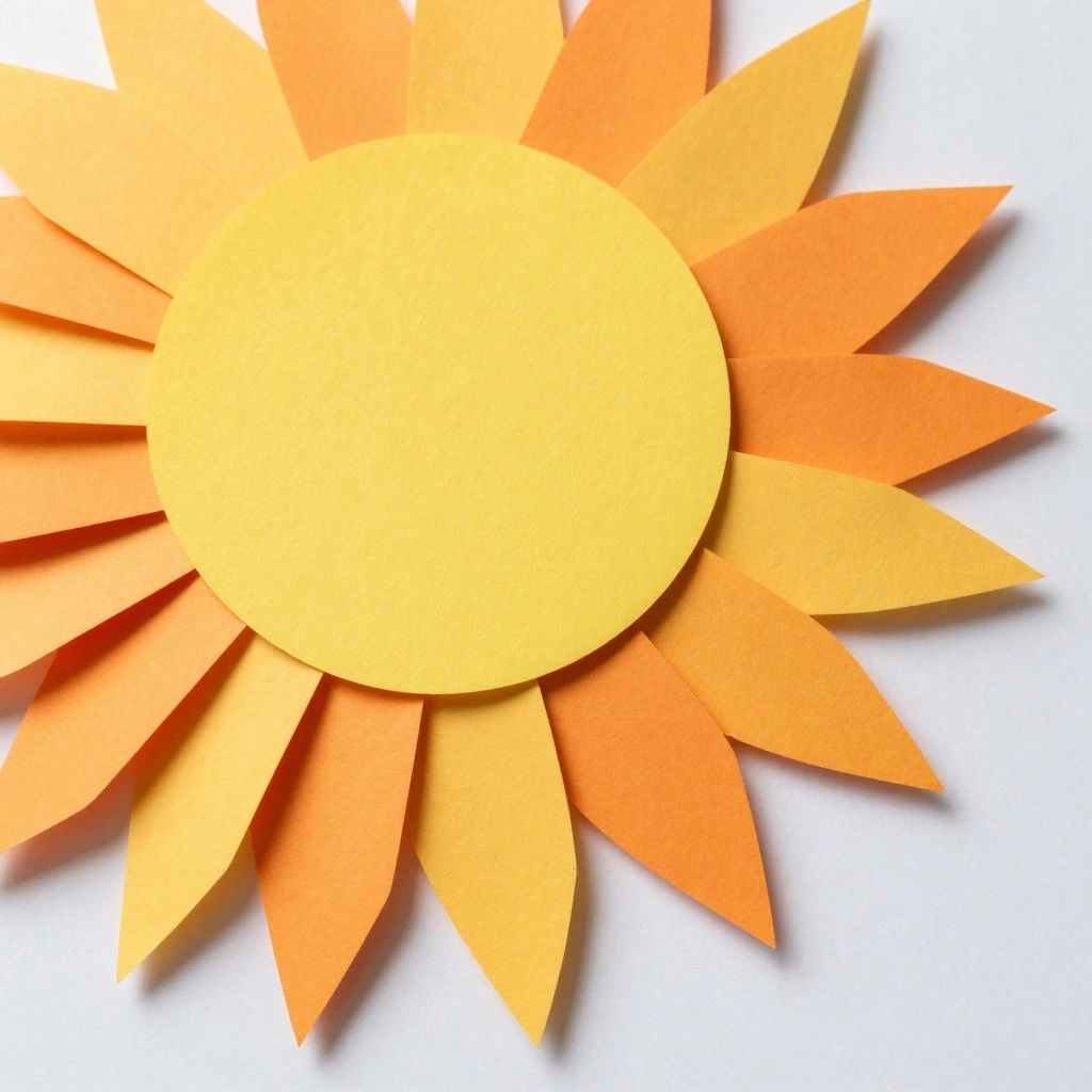 Layered Paper Sunburst Poster