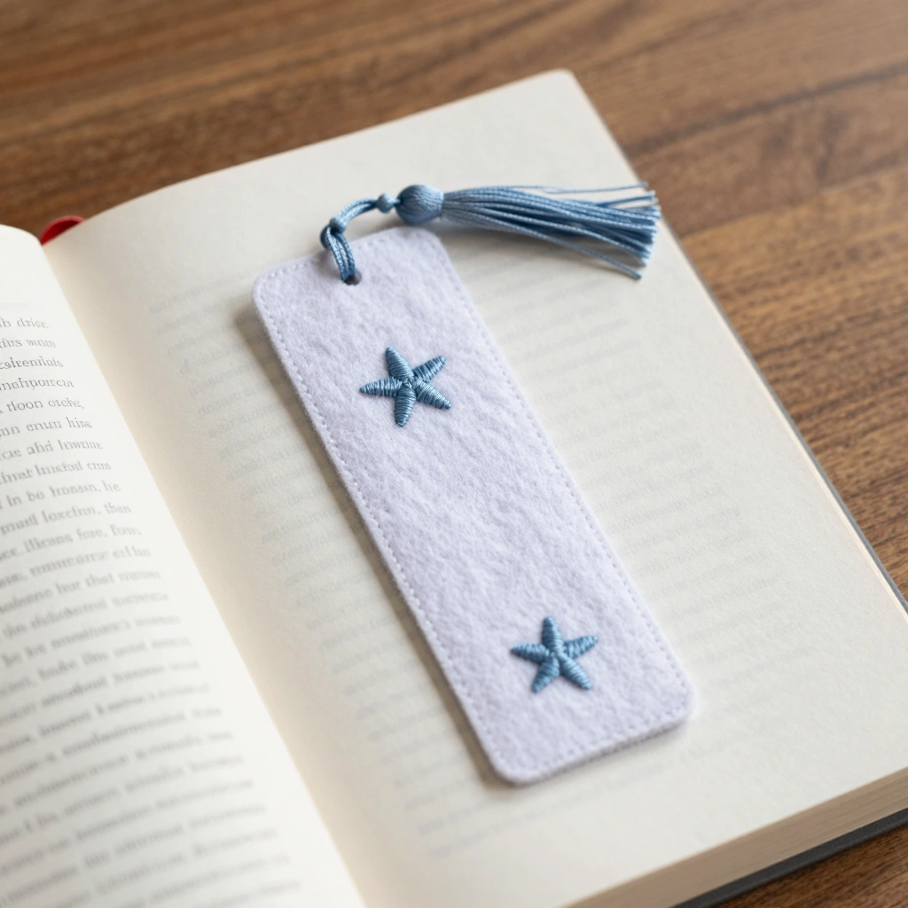 Mini Embroidered Bookmark