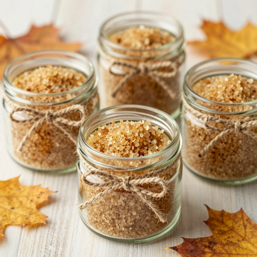 Mini Pumpkin Spice Sugar Scrub Jars