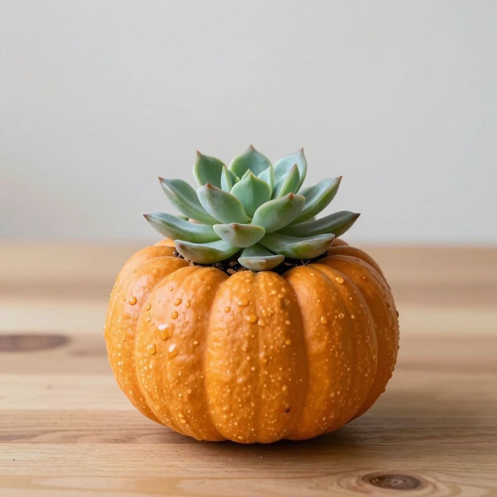 Mini Succulent Pumpkin Planters