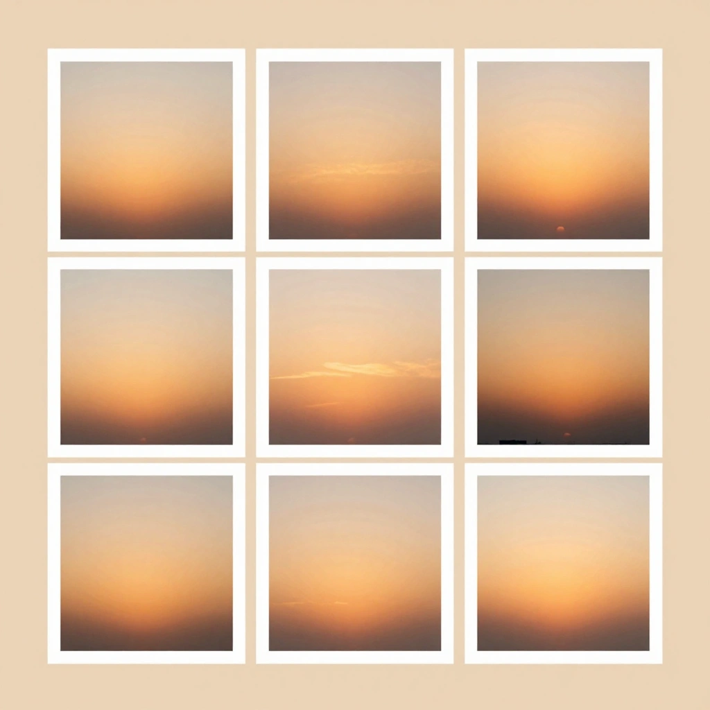Photo Collage Sunrise Timeline Poster