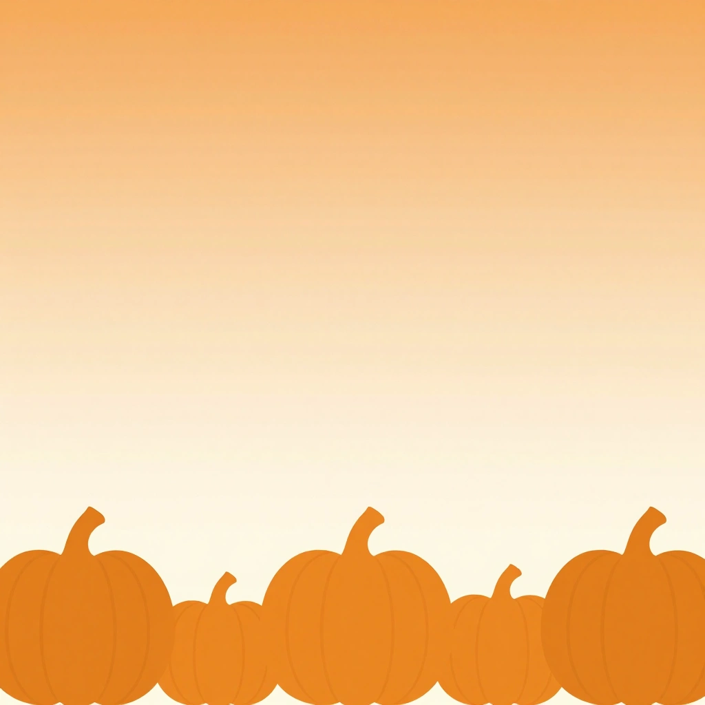 Pumpkin Patch Silhouette Poster