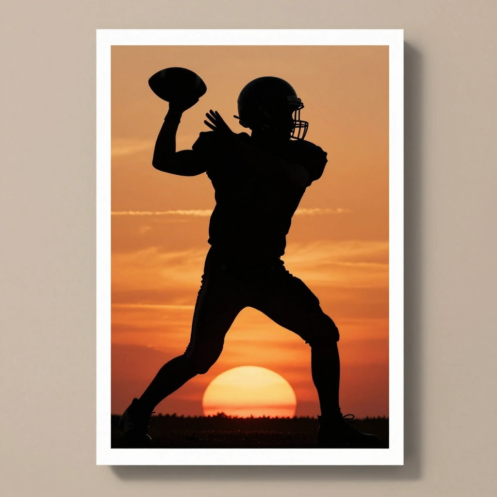 Silhouette Sunset Poster