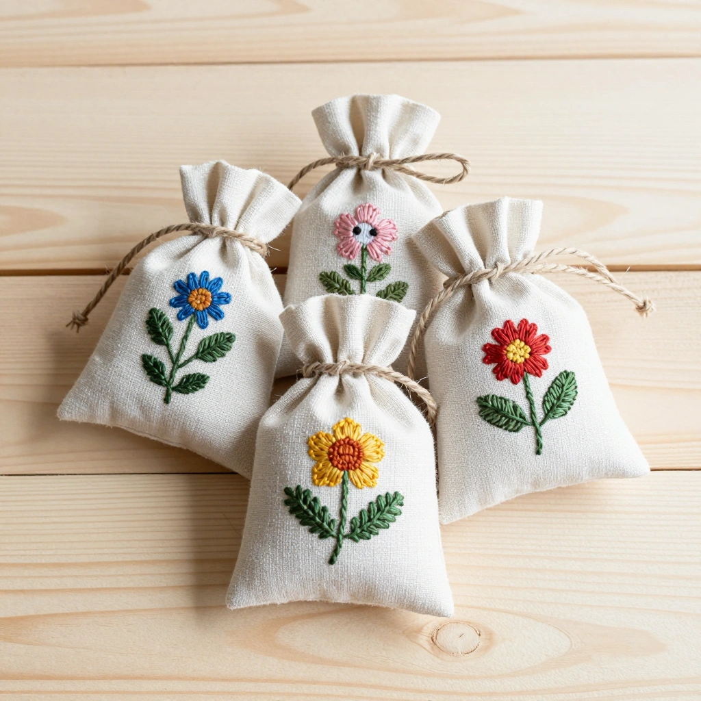 Stitched Herb Sachets