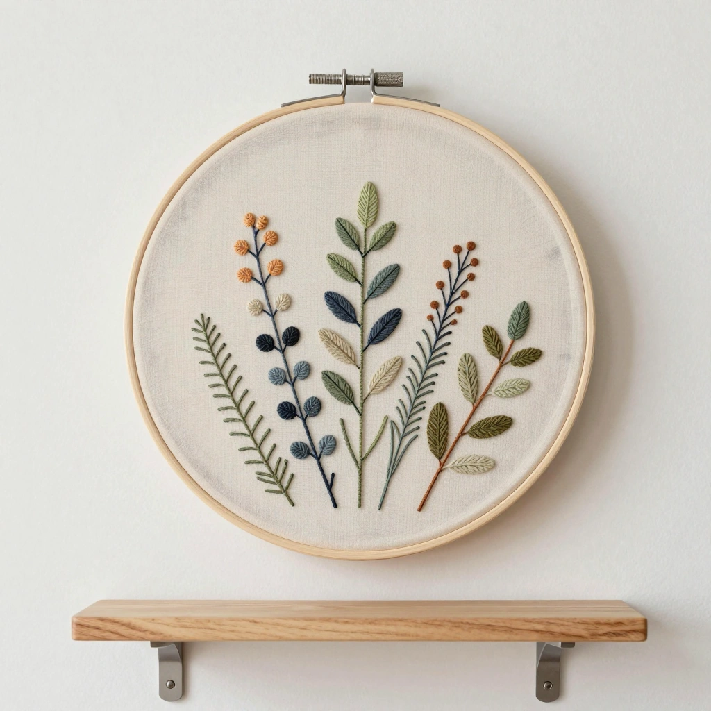 Stitched Wall Art Hoop