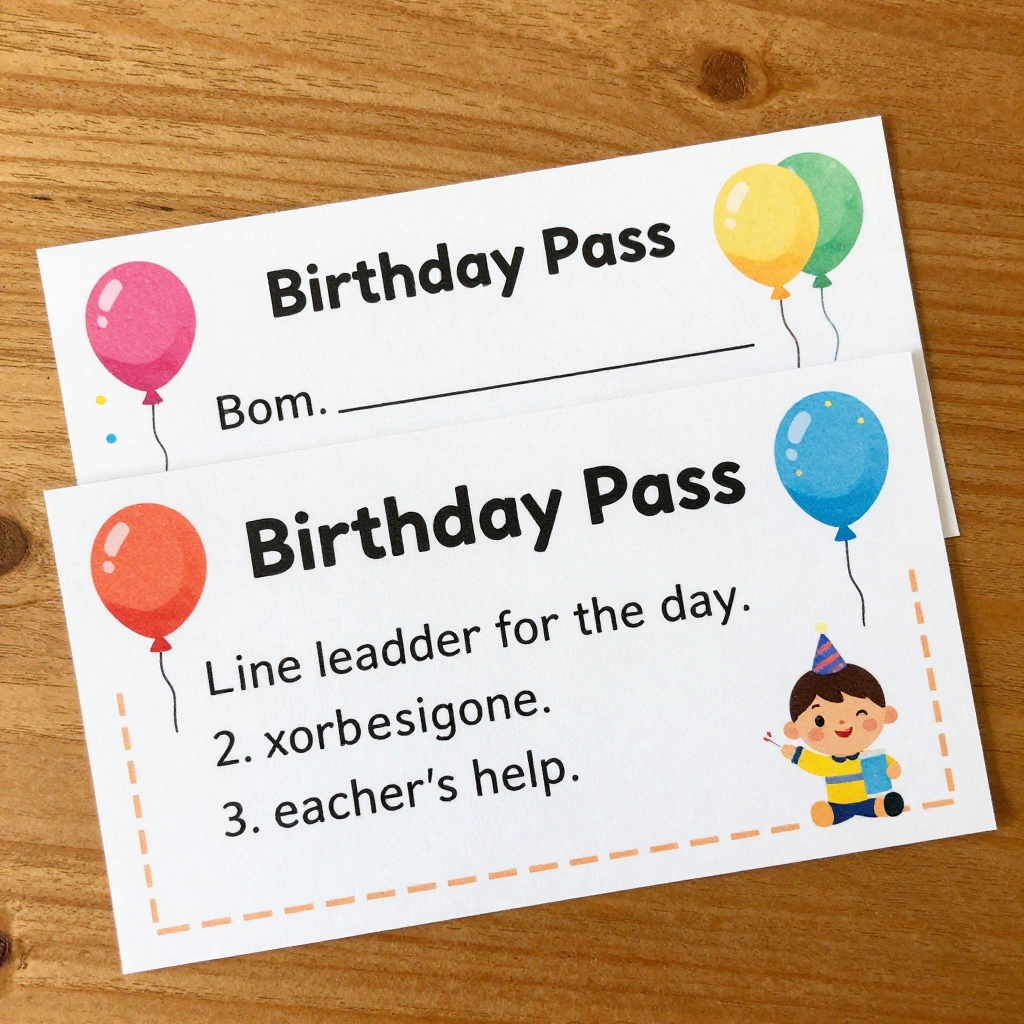 Birthday Pass or Privilege Coupon