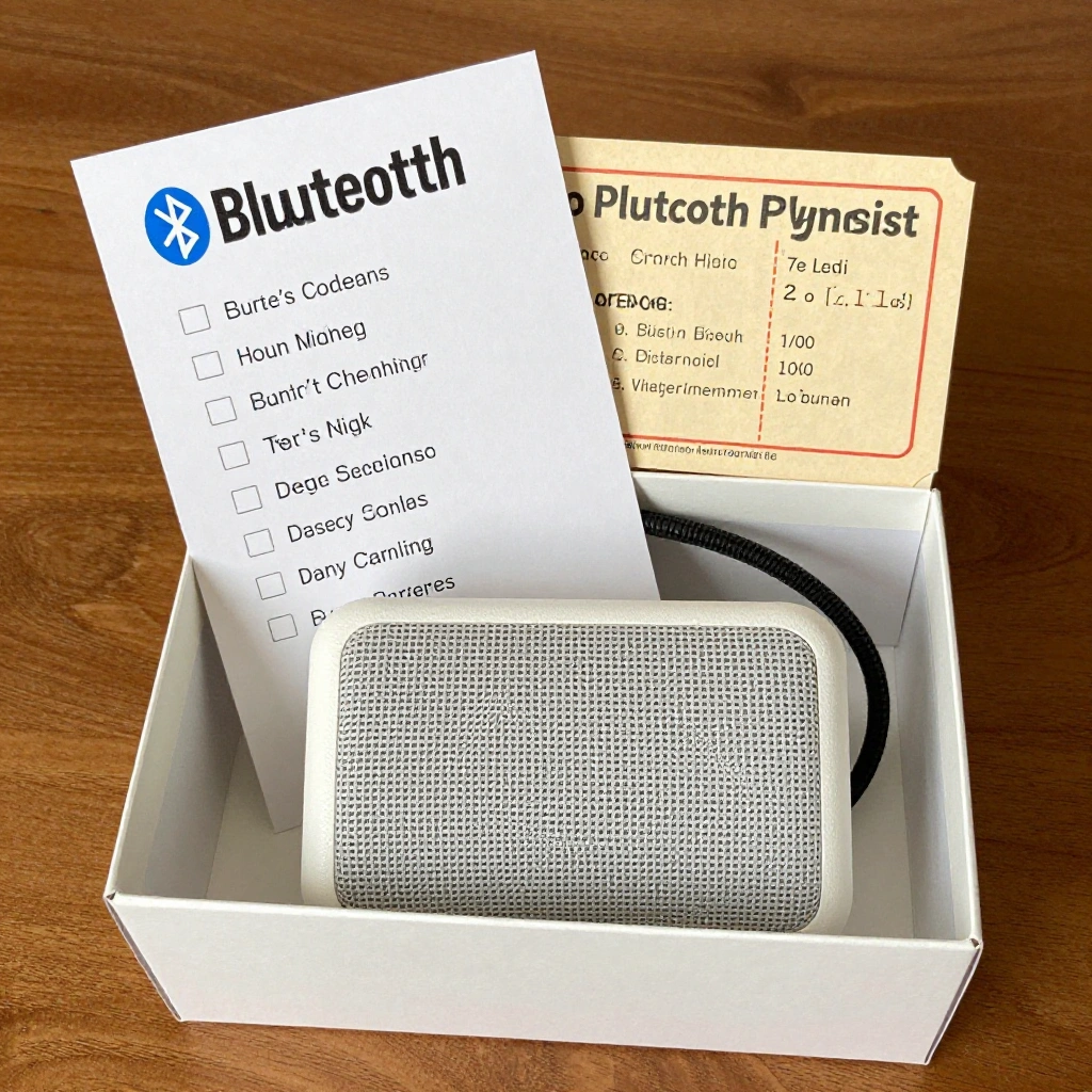 Custom Playlist Card with Bluetooth Speaker